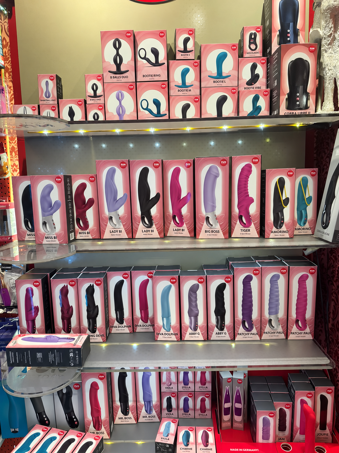 Fun-Factory-Produkte in unserer Vitrine